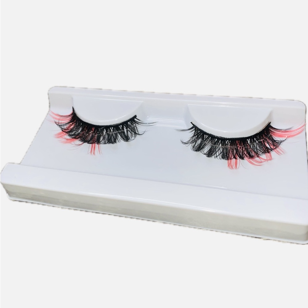 Pink False Eyelashes